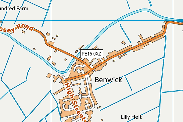 PE15 0XZ map - OS VectorMap District (Ordnance Survey) PE15 0XZ map - OS VectorMap District (Ordnance Survey)