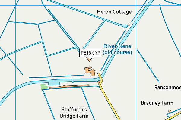 PE15 0YP map - OS VectorMap District (Ordnance Survey) PE15 0YP map - OS VectorMap District (Ordnance Survey)