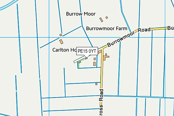 PE15 0YT map - OS VectorMap District (Ordnance Survey) PE15 0YT map - OS VectorMap District (Ordnance Survey)