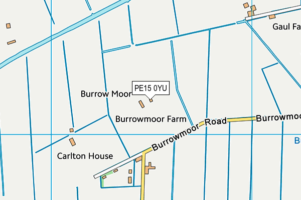 PE15 0YU map - OS VectorMap District (Ordnance Survey) PE15 0YU map - OS VectorMap District (Ordnance Survey)