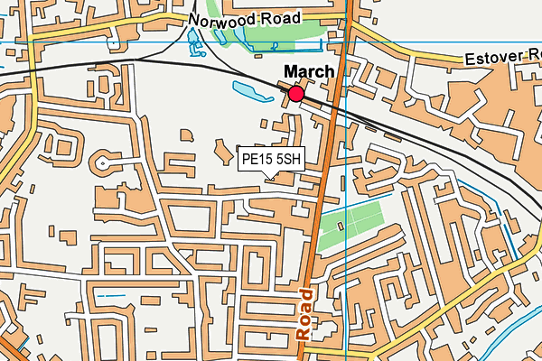 PE15 5SH map - OS VectorMap District (Ordnance Survey) PE15 5SH map - OS VectorMap District (Ordnance Survey)