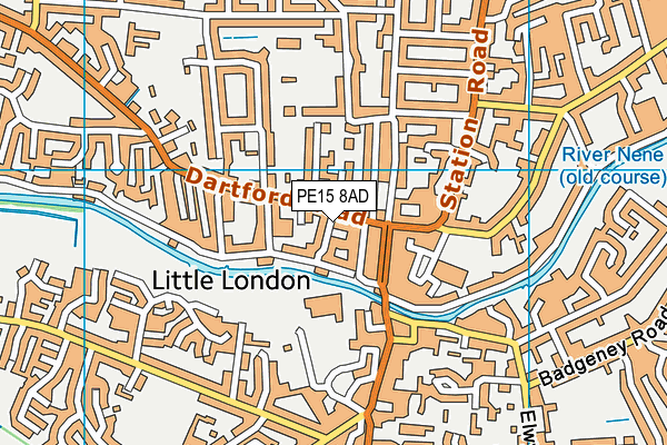 PE15 8AD map - OS VectorMap District (Ordnance Survey) PE15 8AD map - OS VectorMap District (Ordnance Survey)