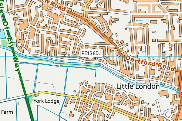 PE15 8DJ map - OS VectorMap District (Ordnance Survey) PE15 8DJ map - OS VectorMap District (Ordnance Survey)