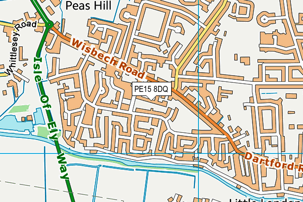 PE15 8DQ map - OS VectorMap District (Ordnance Survey) PE15 8DQ map - OS VectorMap District (Ordnance Survey)