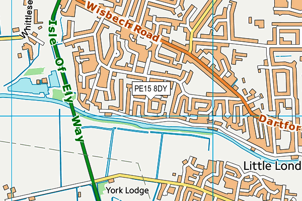 PE15 8DY map - OS VectorMap District (Ordnance Survey) PE15 8DY map - OS VectorMap District (Ordnance Survey)
