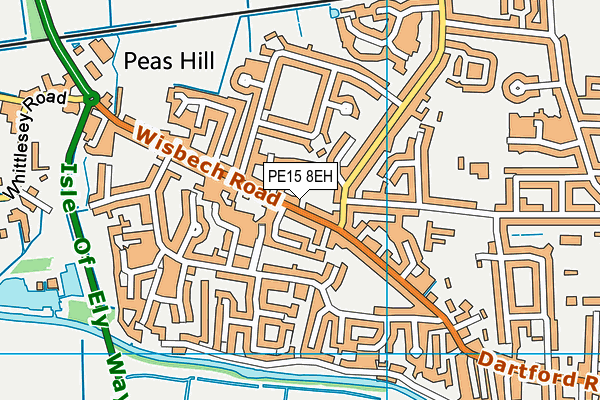 PE15 8EH map - OS VectorMap District (Ordnance Survey) PE15 8EH map - OS VectorMap District (Ordnance Survey)