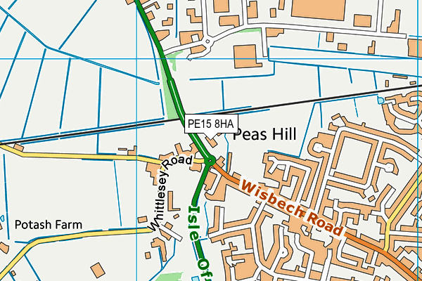 PE15 8HA map - OS VectorMap District (Ordnance Survey) PE15 8HA map - OS VectorMap District (Ordnance Survey)