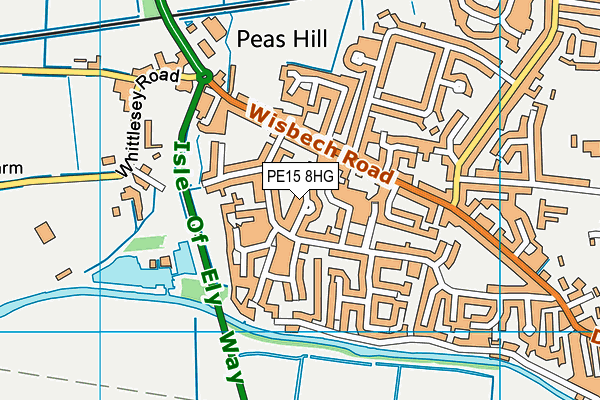 PE15 8HG map - OS VectorMap District (Ordnance Survey) PE15 8HG map - OS VectorMap District (Ordnance Survey)
