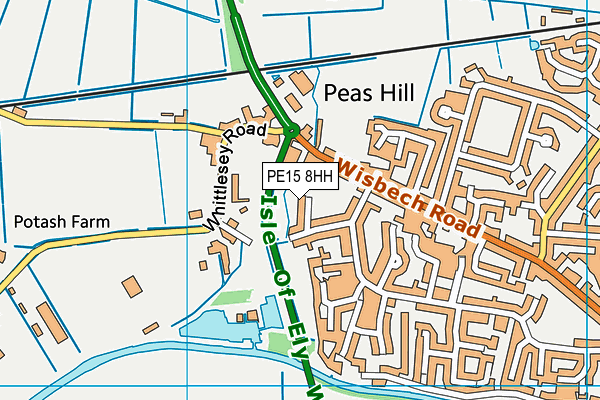 PE15 8HH map - OS VectorMap District (Ordnance Survey) PE15 8HH map - OS VectorMap District (Ordnance Survey)