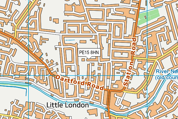 PE15 8HN map - OS VectorMap District (Ordnance Survey) PE15 8HN map - OS VectorMap District (Ordnance Survey)