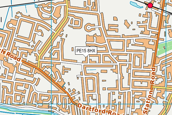 PE15 8HX map - OS VectorMap District (Ordnance Survey) PE15 8HX map - OS VectorMap District (Ordnance Survey)