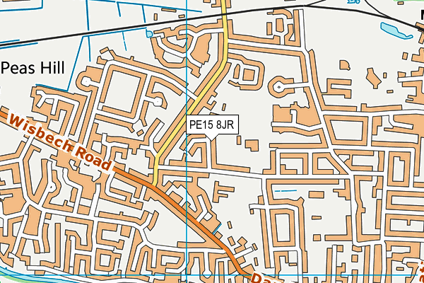 PE15 8JR map - OS VectorMap District (Ordnance Survey) PE15 8JR map - OS VectorMap District (Ordnance Survey)