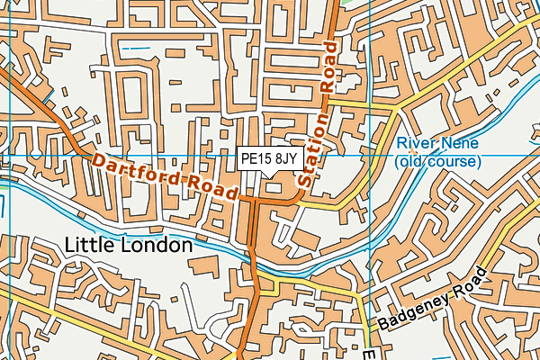 PE15 8JY map - OS VectorMap District (Ordnance Survey) PE15 8JY map - OS VectorMap District (Ordnance Survey)