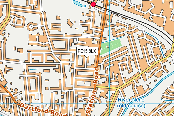 PE15 8LX map - OS VectorMap District (Ordnance Survey) PE15 8LX map - OS VectorMap District (Ordnance Survey)