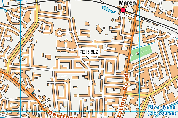 PE15 8LZ map - OS VectorMap District (Ordnance Survey) PE15 8LZ map - OS VectorMap District (Ordnance Survey)