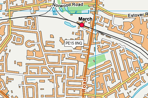PE15 8NQ map - OS VectorMap District (Ordnance Survey) PE15 8NQ map - OS VectorMap District (Ordnance Survey)