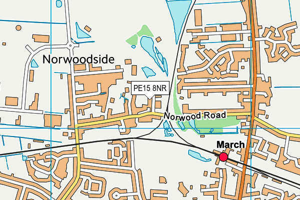 PE15 8NR map - OS VectorMap District (Ordnance Survey) PE15 8NR map - OS VectorMap District (Ordnance Survey)