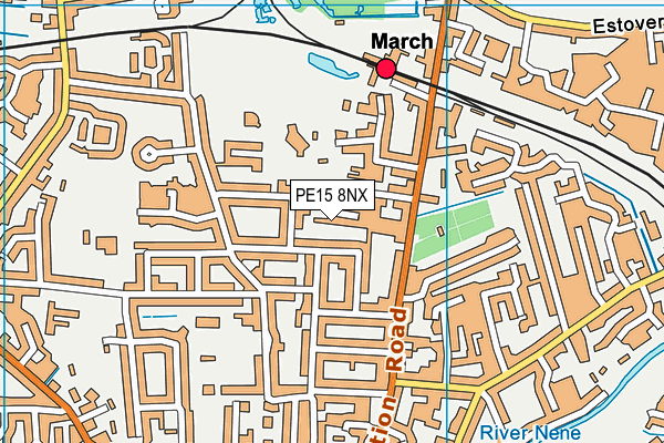 PE15 8NX map - OS VectorMap District (Ordnance Survey) PE15 8NX map - OS VectorMap District (Ordnance Survey)