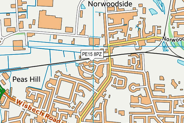 PE15 8PZ map - OS VectorMap District (Ordnance Survey) PE15 8PZ map - OS VectorMap District (Ordnance Survey)