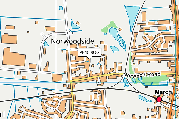 PE15 8QG map - OS VectorMap District (Ordnance Survey) PE15 8QG map - OS VectorMap District (Ordnance Survey)