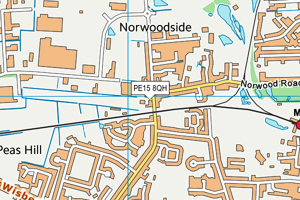 PE15 8QH map - OS VectorMap District (Ordnance Survey) PE15 8QH map - OS VectorMap District (Ordnance Survey)