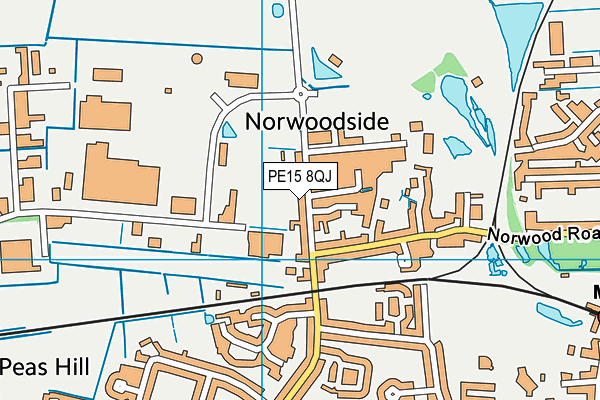 PE15 8QJ map - OS VectorMap District (Ordnance Survey) PE15 8QJ map - OS VectorMap District (Ordnance Survey)