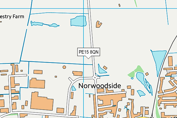 PE15 8QN map - OS VectorMap District (Ordnance Survey) PE15 8QN map - OS VectorMap District (Ordnance Survey)