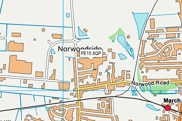 PE15 8QP map - OS VectorMap District (Ordnance Survey) PE15 8QP map - OS VectorMap District (Ordnance Survey)