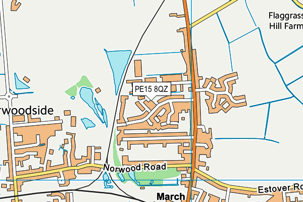 PE15 8QZ map - OS VectorMap District (Ordnance Survey) PE15 8QZ map - OS VectorMap District (Ordnance Survey)