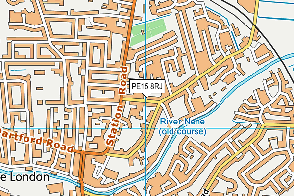 PE15 8RJ map - OS VectorMap District (Ordnance Survey) PE15 8RJ map - OS VectorMap District (Ordnance Survey)
