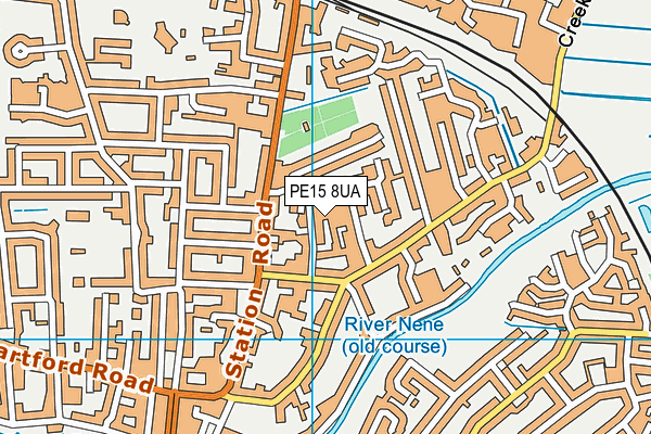 PE15 8UA map - OS VectorMap District (Ordnance Survey) PE15 8UA map - OS VectorMap District (Ordnance Survey)