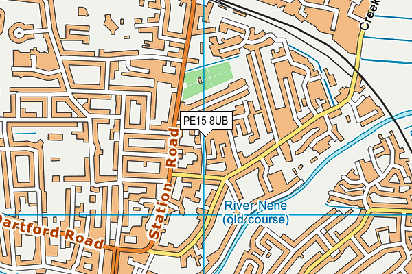 PE15 8UB map - OS VectorMap District (Ordnance Survey) PE15 8UB map - OS VectorMap District (Ordnance Survey)