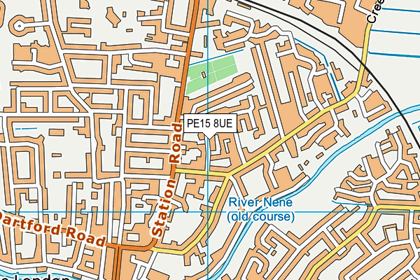 PE15 8UE map - OS VectorMap District (Ordnance Survey) PE15 8UE map - OS VectorMap District (Ordnance Survey)