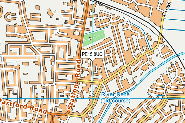 PE15 8UQ map - OS VectorMap District (Ordnance Survey) PE15 8UQ map - OS VectorMap District (Ordnance Survey)