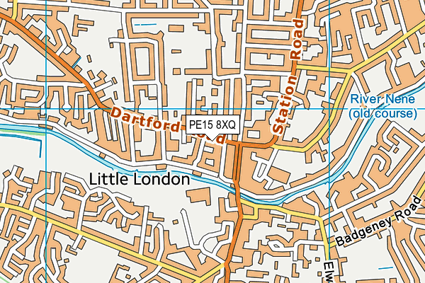 PE15 8XQ map - OS VectorMap District (Ordnance Survey)