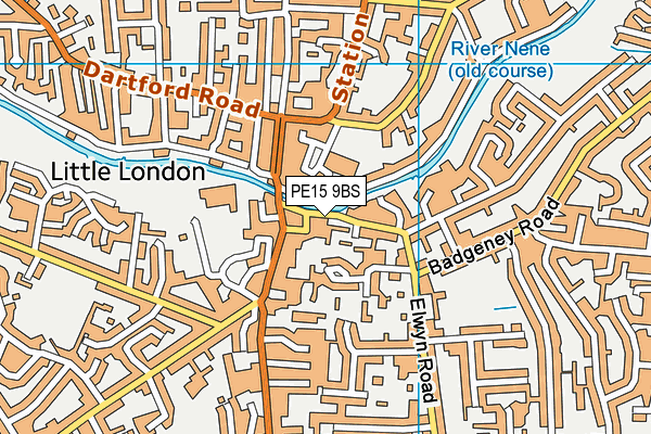 PE15 9BS map - OS VectorMap District (Ordnance Survey) PE15 9BS map - OS VectorMap District (Ordnance Survey)