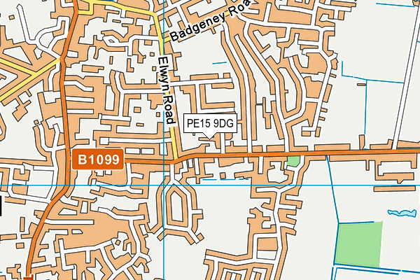 PE15 9DG map - OS VectorMap District (Ordnance Survey) PE15 9DG map - OS VectorMap District (Ordnance Survey)