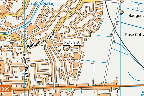 PE15 9FA map - OS VectorMap District (Ordnance Survey) PE15 9FA map - OS VectorMap District (Ordnance Survey)