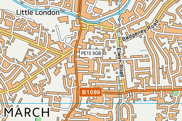 PE15 9GB map - OS VectorMap District (Ordnance Survey) PE15 9GB map - OS VectorMap District (Ordnance Survey)