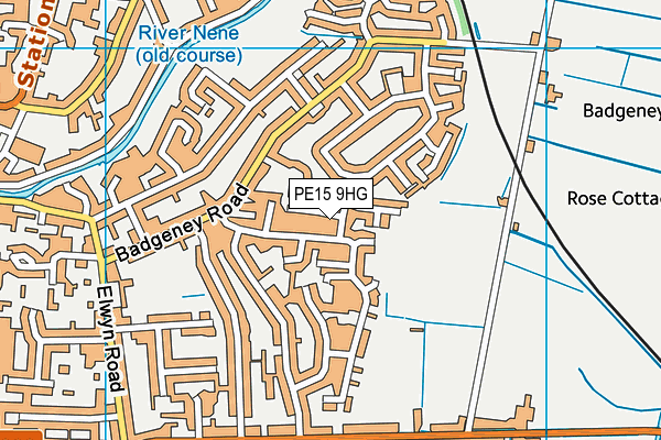 PE15 9HG map - OS VectorMap District (Ordnance Survey) PE15 9HG map - OS VectorMap District (Ordnance Survey)