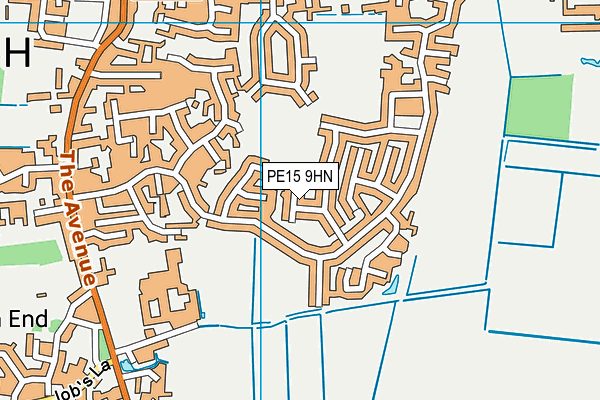 PE15 9HN map - OS VectorMap District (Ordnance Survey)