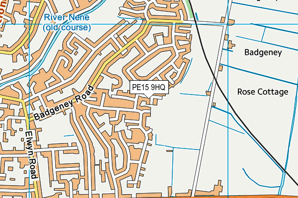 PE15 9HQ map - OS VectorMap District (Ordnance Survey) PE15 9HQ map - OS VectorMap District (Ordnance Survey)