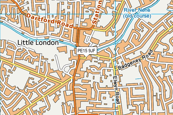 PE15 9JF map - OS VectorMap District (Ordnance Survey) PE15 9JF map - OS VectorMap District (Ordnance Survey)