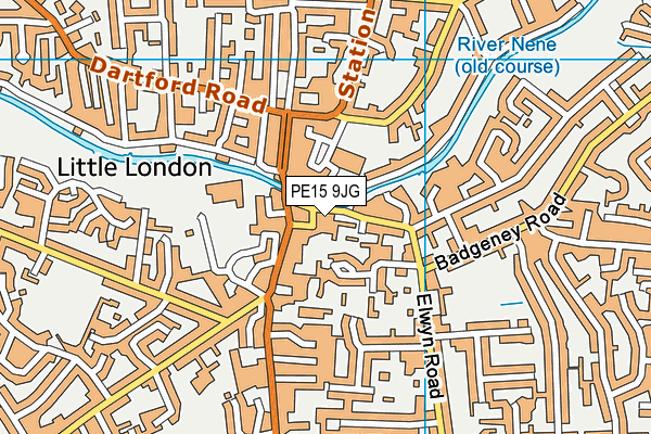 PE15 9JG map - OS VectorMap District (Ordnance Survey) PE15 9JG map - OS VectorMap District (Ordnance Survey)