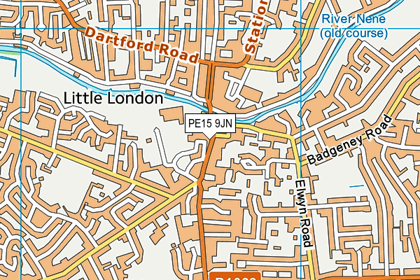 PE15 9JN map - OS VectorMap District (Ordnance Survey) PE15 9JN map - OS VectorMap District (Ordnance Survey)