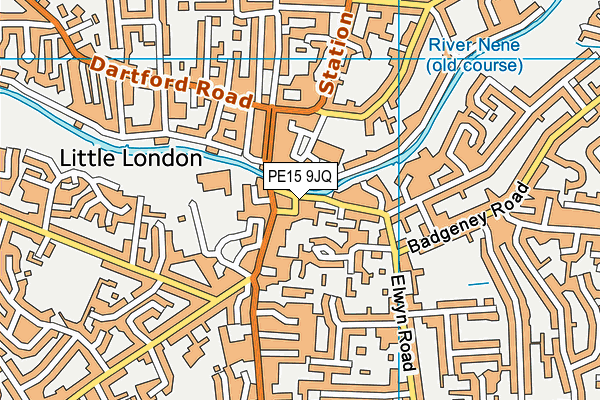 PE15 9JQ map - OS VectorMap District (Ordnance Survey) PE15 9JQ map - OS VectorMap District (Ordnance Survey)