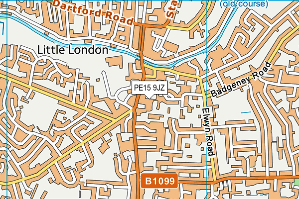 PE15 9JZ map - OS VectorMap District (Ordnance Survey) PE15 9JZ map - OS VectorMap District (Ordnance Survey)