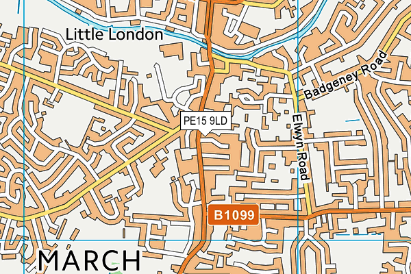 PE15 9LD map - OS VectorMap District (Ordnance Survey) PE15 9LD map - OS VectorMap District (Ordnance Survey)