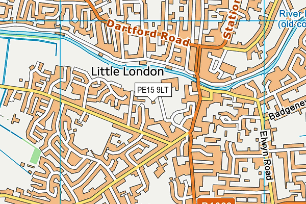 PE15 9LT map - OS VectorMap District (Ordnance Survey) PE15 9LT map - OS VectorMap District (Ordnance Survey)