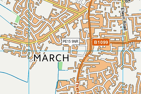PE15 9NR map - OS VectorMap District (Ordnance Survey) PE15 9NR map - OS VectorMap District (Ordnance Survey)